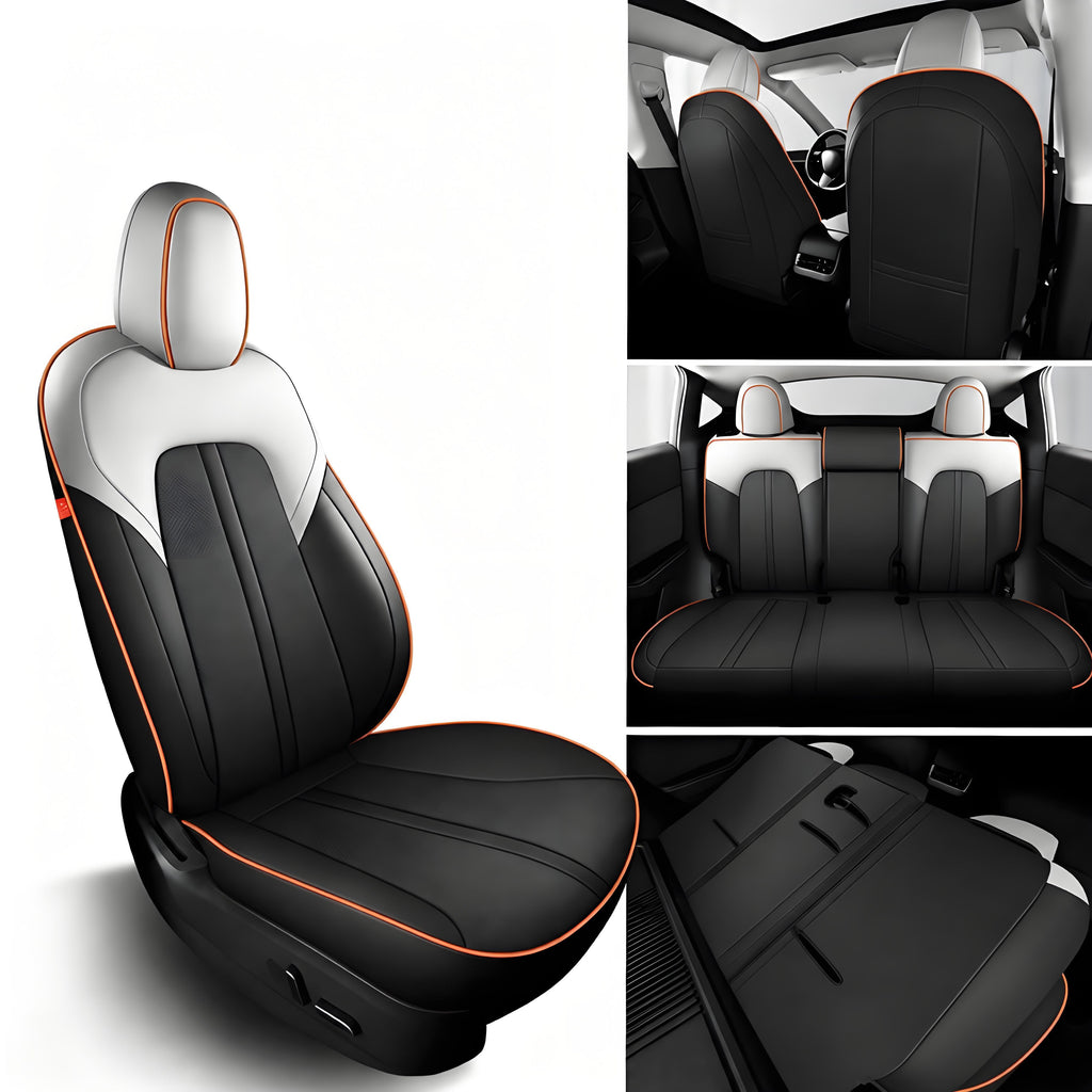 Leather seat covers for Tesla Model Y 2020-2024