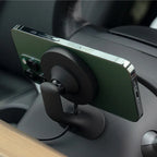 Navigation Screen View with CUTIM Wireless Charging Phone Mount in Tesla