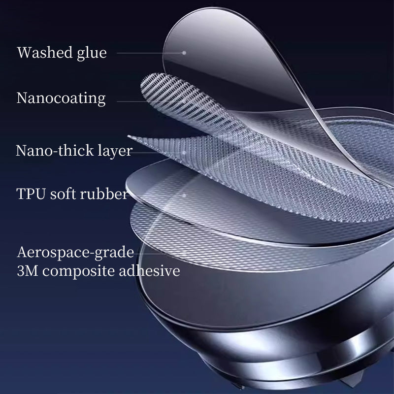 Detail view of Tesla anti-slip phone holder