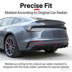 Installing carbon fiber pattern spoiler on Tesla Model Y Juniper