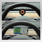 Tesla Model 3/Y Steering Wheel View with CUTIM Wireless Phone Mount
