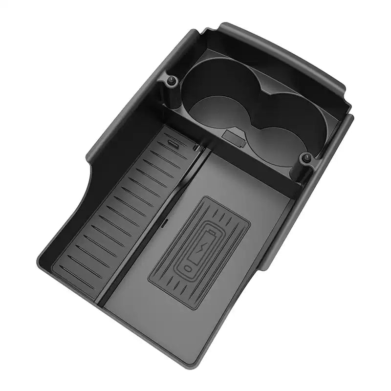 Tesla Model S X storage tray with wireless phone charger