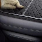 Detail view of Tesla waterproof trunk mat