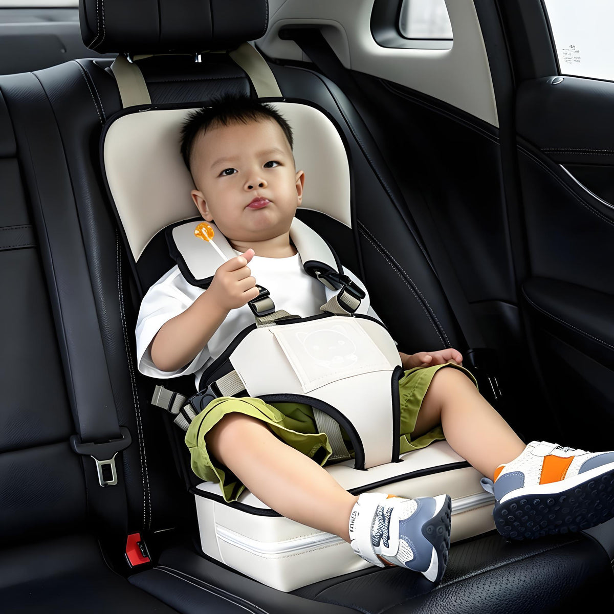 Portable kids car seat cushion for Tesla